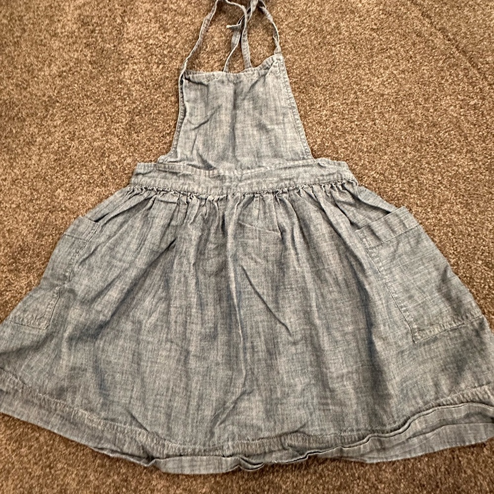 Crewcuts Chambray Apron Dress